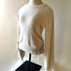 White Hippie Rose sweater size medium